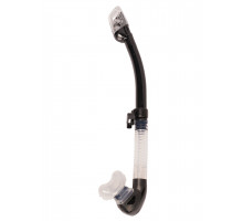 Трубка TUSA HYPERDRY ELITE II, черная, прозрачный силикон