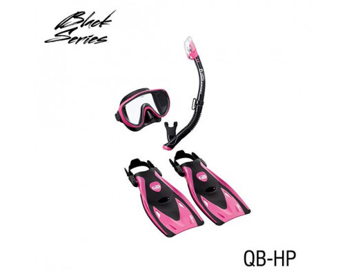 Комплект TUSA SPORT UP-1521 BLACK SERIES BLACK/PINK, маска+трубка+ласты