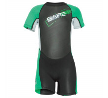 Гидрокостюм BARE TADPOLE SHORTY 2 мм, деский, зеленый