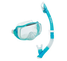 Комплект TUSA IMPREX 3-D DRY, бирюзовый, маска+трубка