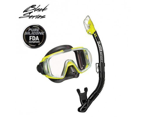 Комплект TUSA SPORT UCR3125, желтый, маска+трубка