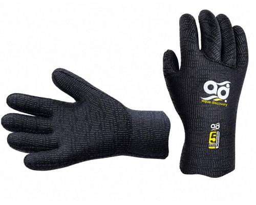 Перчатки AQUADISCOVERY HYPERSTRETCH BLACK, 5 мм, нейлон/нейлон