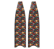 Лопасти карбоновые LEADERFINS LIMITED EDITION SKULLS BLACK MEDIUM