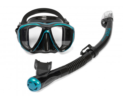 Комплект TUSA SPORT UCR2425PM, бирюзовый, маска+трубка