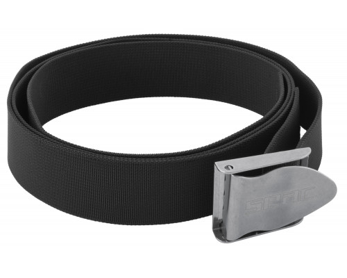 Пояс грузовой SEAC SUB STAINLESS BUCKLE BLACK, кордура с металлической пряжкой