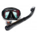 Комплект TUSA SPORT UCR2425PM, черный, зеркальные линзы, маска+трубка