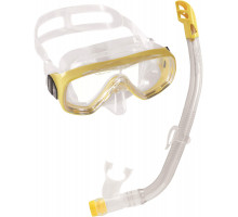Набор для снорклинга CRESSI ONDINA JUNIOR BOX, желтый/прозрачный, (маска+трубка+бокс)
