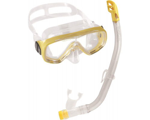 Набор для снорклинга CRESSI ONDINA JUNIOR BOX, желтый/прозрачный, (маска+трубка+бокс)