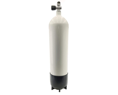 Баллон VITKOVICE CYLINDERS стальной 12л 230бар 171мм, вентиль М25х2 232бар, с башмаком, белый