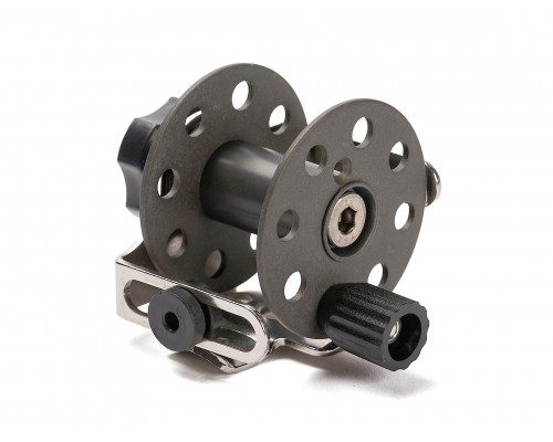 Катушка PELENGAS алюминиевая с нержавеющим кронштейном 55 мм, универсальная