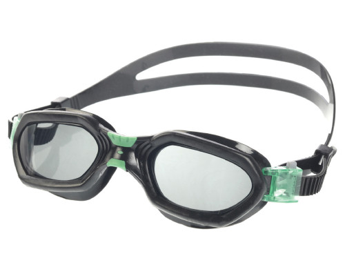 Очки для плавания SEAC SUB AQUATECH BLACK/GREEN, тонированные стекла