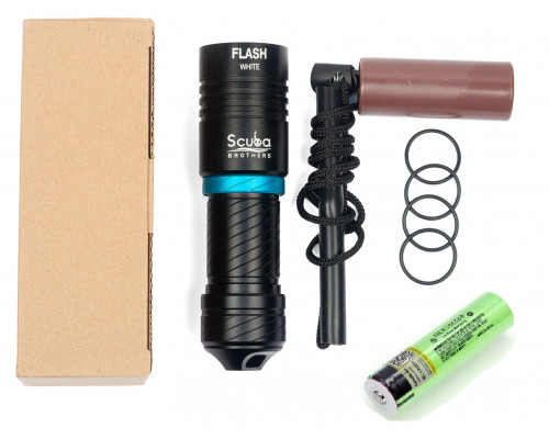 Фонарь SCUBA BROTHERS FLASH BLACK 2000Lm CREE XM-L L2, АКБ в комплекте, холодный белый свет