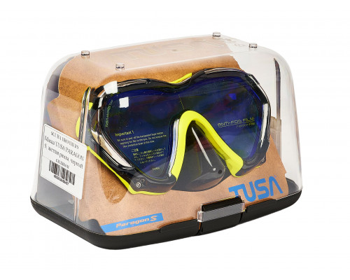 Маска TUSA PARAGON S, желтая рамка, черный силикон