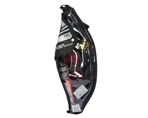 Комплект TUSA SPORT UCR2425PM, черный, зеркальные линзы, маска+трубка