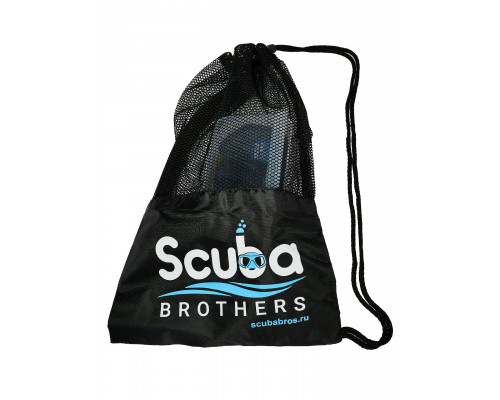 Набор для плавания C4 SKYLINE ANTIFOG BLACK, маска, трубка, сумка