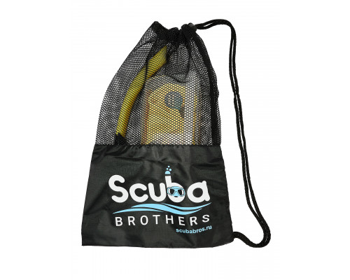 Набор для плавания C4 SKYLINE ANTIFOG YELLOW, маска, трубка, сумка