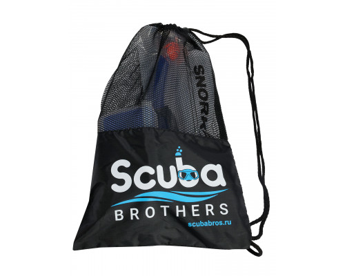 Набор для плавания SCUBA BROTHERS PANORAMIC BLUE, маска, трубка, сумка