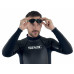 Очки для плавания SEAC SUB AQUATECH BLACK/GREEN, тонированные стекла