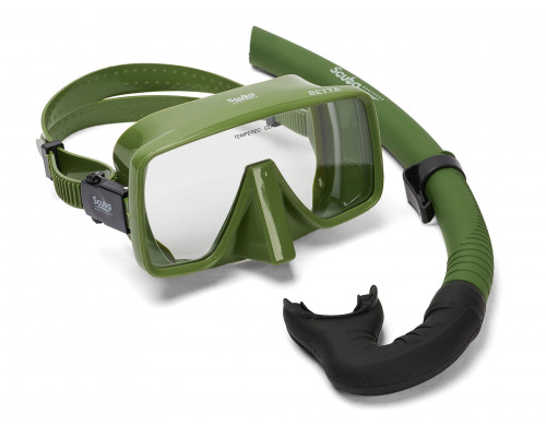 Набор для плавания SCUBA BROTHERS BETTA HYDRA GREEN, маска, трубка, сумка