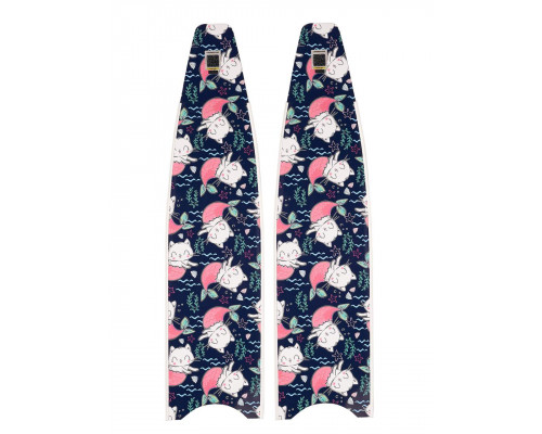 Лопасти стеклопластиковые LEADERFINS MERMACAT LIMITED EDITION WHITE SOFT