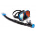 Комплект TUSA SPORT UCR2425PM, синий, зеркальные линзы, маска+трубка