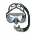 Набор для плавания C4 SKYLINE ANTIFOG GREY, маска, трубка, сумка