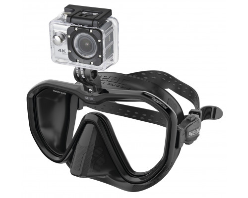 Маска SEAC SUB APPEAL PRO BLACK, с креплением камеры GoPro