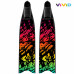 Лопасти стеклопластиковые LEADERFINS LIMITED EDITION VORTEX GLOW BLACK SOFT