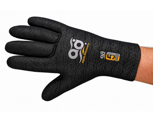 Перчатки AQUADISCOVERY HYPERSTRETCH BLACK, 5 мм, нейлон/нейлон