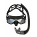 Набор для плавания C4 SKYLINE ANTIFOG BLACK, маска, трубка, сумка