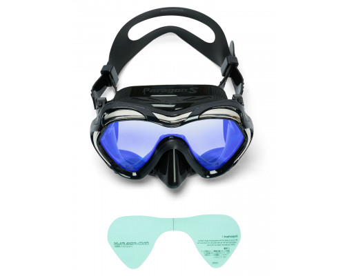 Маска TUSA PARAGON S, черная рамка, черный силикон