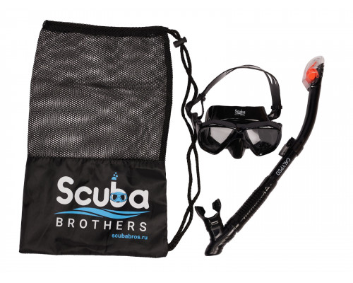 Набор для плавания SCUBA BROTHERS COBRA, маска, трубка, сумка