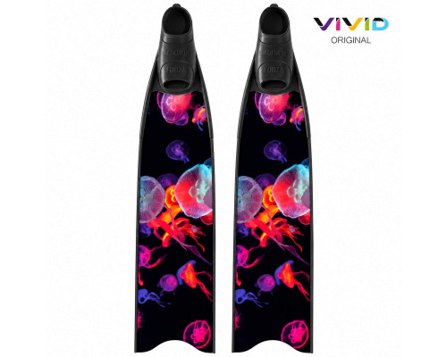 Лопасти стеклопластиковые LEADERFINS LIMITED EDITION JELLYFISH BLACK MEDIUM