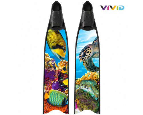 Лопасти стеклопластиковые LEADERFINS LIMITED EDITION UNDERWATER FISH BLACK MEDIUM