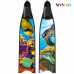 Лопасти стеклопластиковые LEADERFINS LIMITED EDITION UNDERWATER FISH BLACK MEDIUM