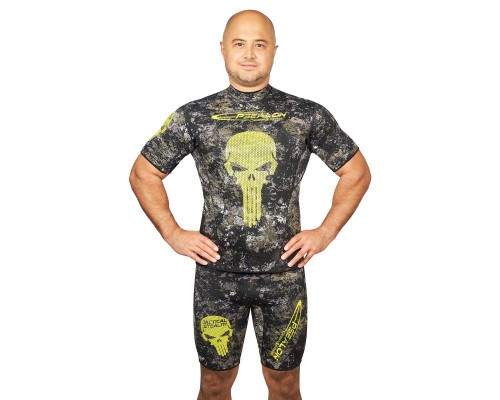 Майка EPSEALON SKULL TACTICAL CAMO 2.5 мм, короткие рукава