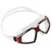 Очки маска для плавания SEAC SUB SONIC BLACK/RED, прозрачный силикон