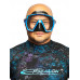 Маска TUSA FREEDOM HD, синяя рамка, черный силикон