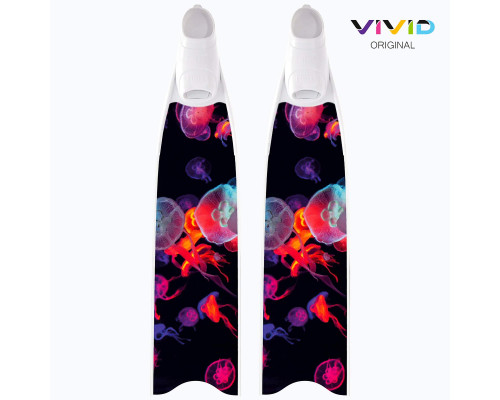 Лопасти карбоновые LEADERFINS LIMITED EDITION JELLYFISH WHITE SOFT