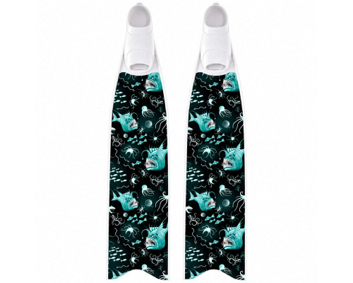 Лопасти сендвич карбон LEADERFINS LIMITED EDITION CRAZY FISH WHITE MEDIUM