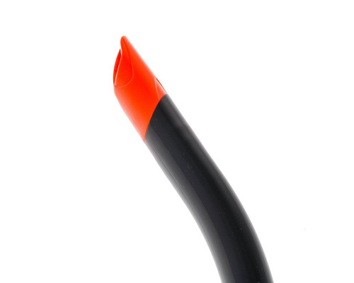 Трубка MARLIN FLASH, black/orange, прямая гофра