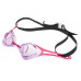 Очки для плавания VIEW BLADE ZERO, розовая рамка/черный силикон