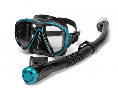 Комплект TUSA SPORT UCR2425PM, бирюзовый, маска+трубка