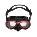 Маска TUSA INTEGA, красная рамка, черный силикон
