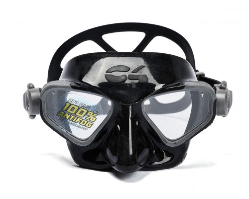 Набор для плавания C4 FALCON ANTIFOG BLACK, маска, трубка, сумка