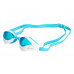 Очки для плавания VIEW ORKA, белая рамка/синий силикон, синие линзы