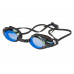 Очки для плавания VIEW VISIO, синяя рамка/черный силикон, зеркальные линзы