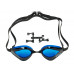 Очки для плавания VIEW ORKA, черная рамка/синий силикон, синие линзы