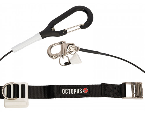 Лайнер с поясом для фридайвинга CNF OCTOPUS WHITE с бастросъемным карабином