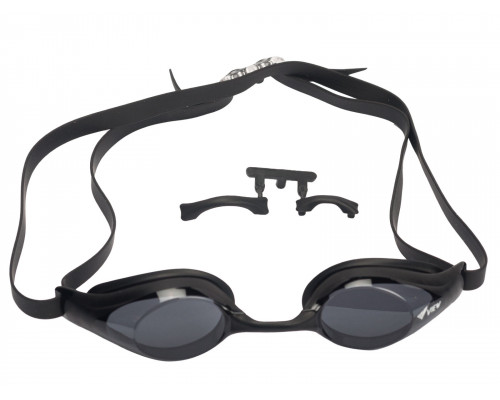 Очки для плавания VIEW SHINARI, черная рамка/черный силикон